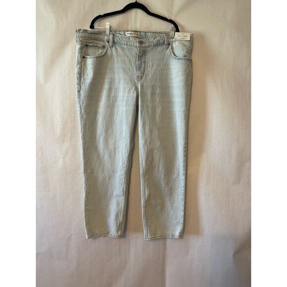 Abercrombie & Fitch Straight Mid Rise 35/20’s. NWT Light Women's Jean 28 Inseam - Picture 6 of 9